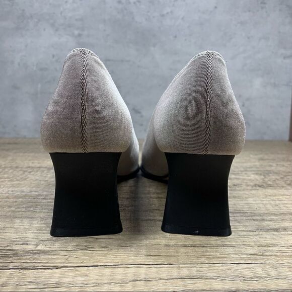 Sacha London Square Toe pumps~Size 7AA~Pewter - Picture 6 of 10